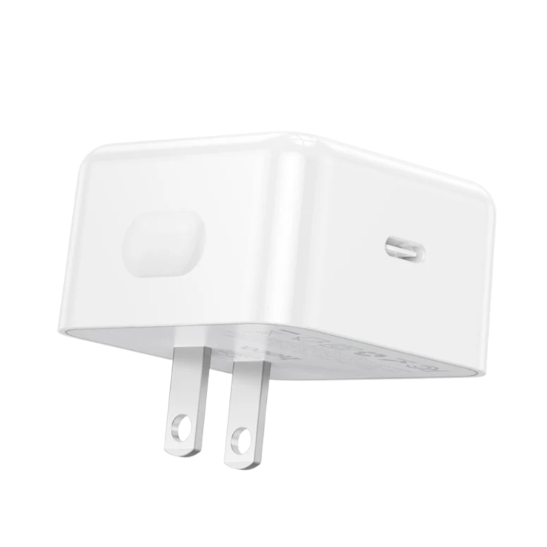 Cargador de pared HOCO USB C PD de 40W en color blanco
