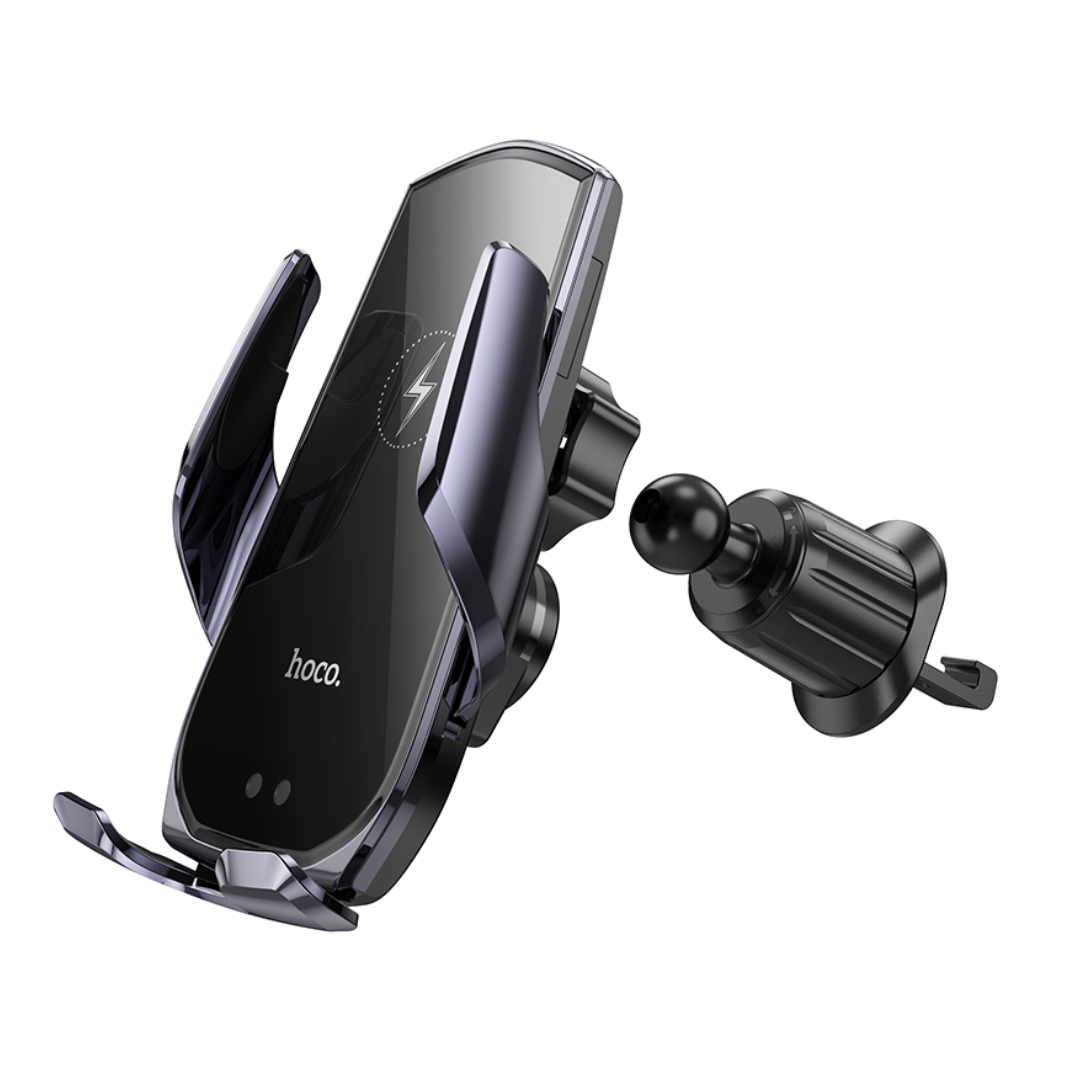 Cargador para automóvil HOCO Inalámbrico para Rejilla de Auto en color negro