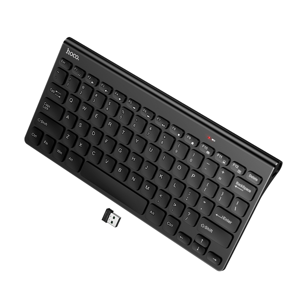 HOCO Mini Teclado Inalámbrico 2.4G en color negro