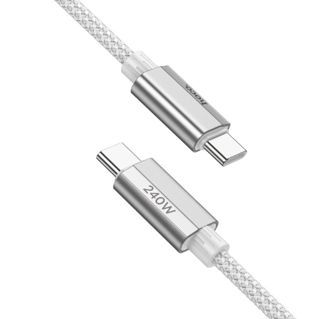 Imagen de Cable HOCO Primero PD 240W Type C a Type C 1.8 m en color gris