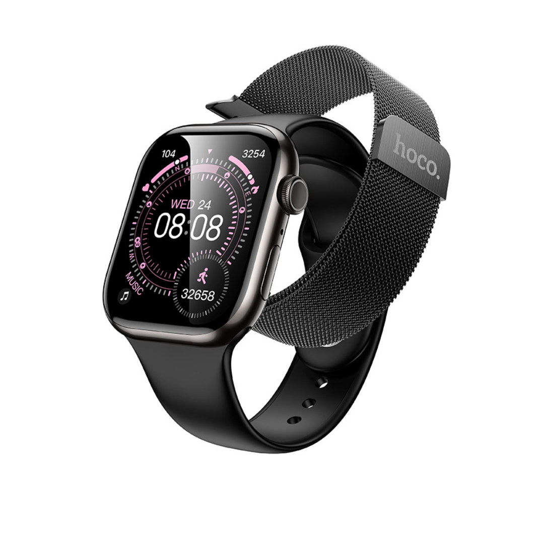Imagen de Reloj inteligente HOCO Ultra con llamadas en color negro