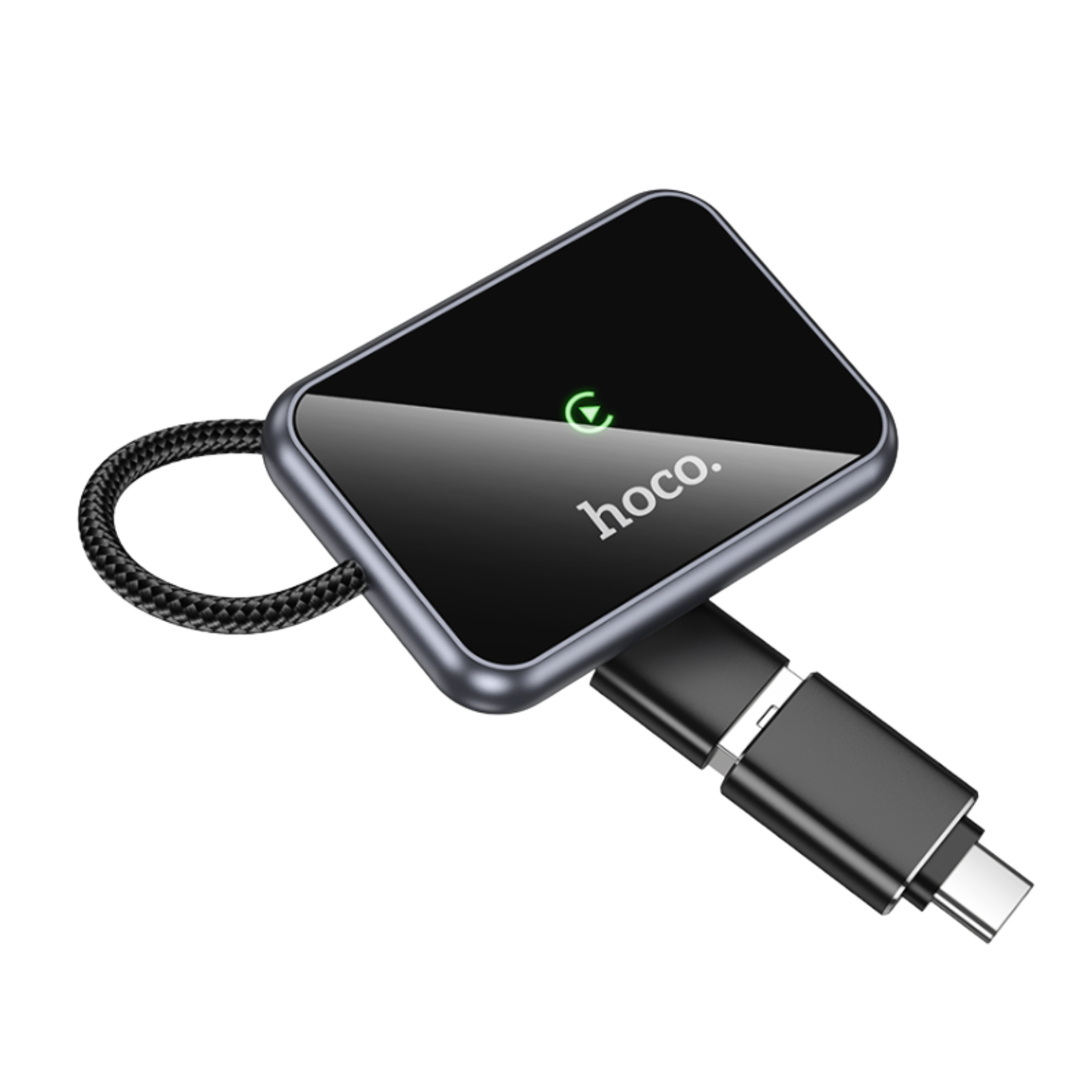 Adaptador CarPlay HOCO Way car wireless CarPlay adapter Metal en color gris