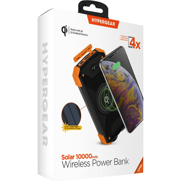 Accesorio solar HyperGear Banco de poder inalámbrico Solar de 10,000 mAh