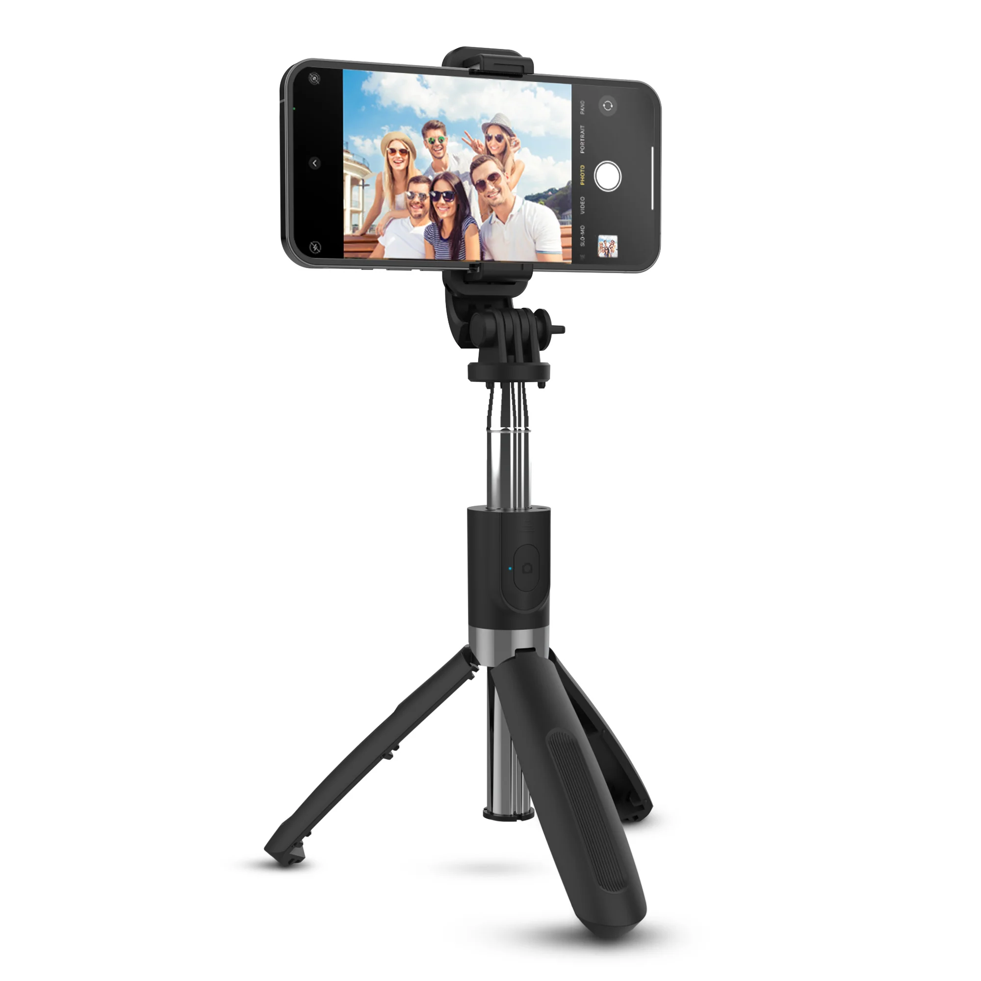 Soporte para fotografía HyperGear Palo trípode de selfie inalámbrico SnapShot en color negro