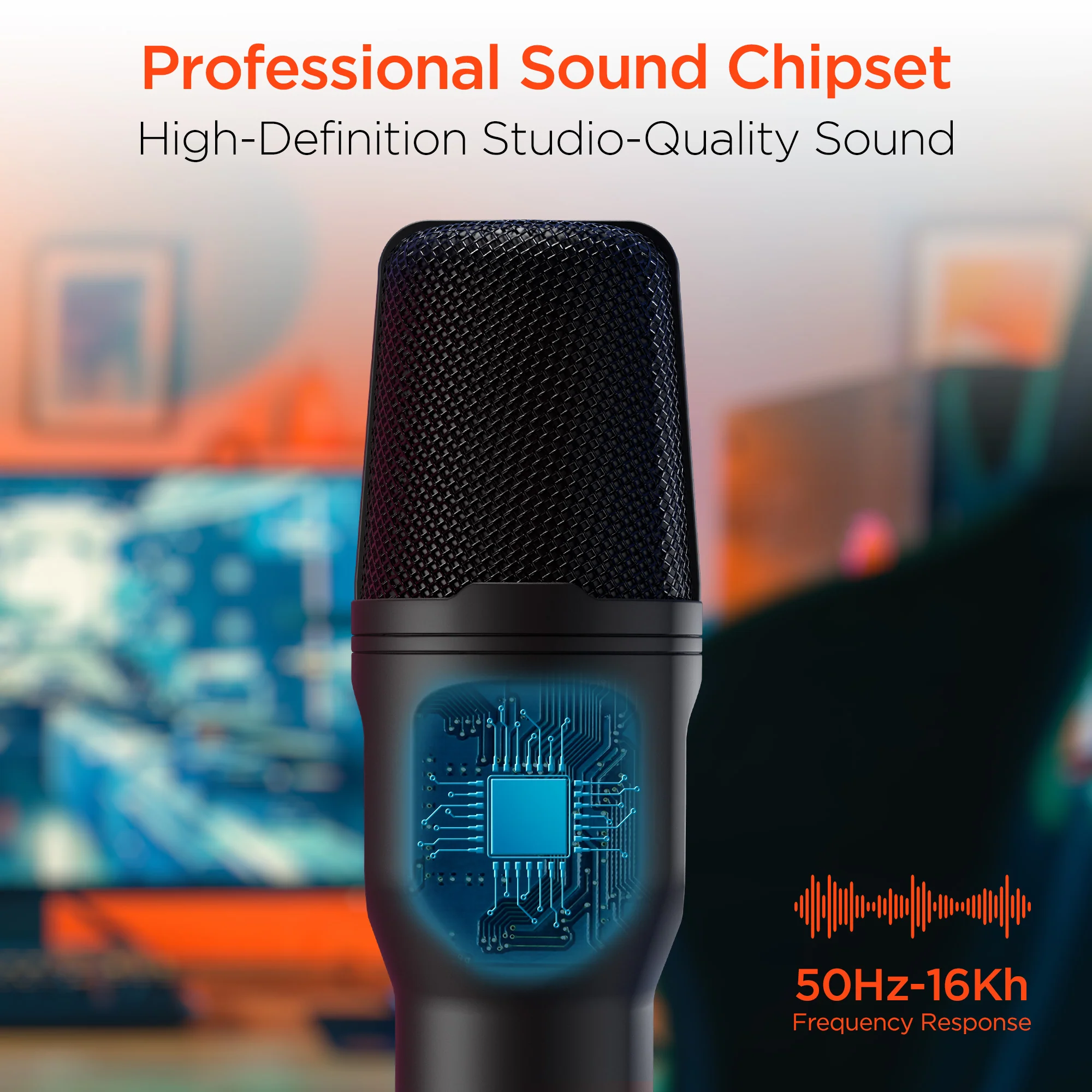 Micrófono HyperGear Microfono con sonido Pro Audio avanzado