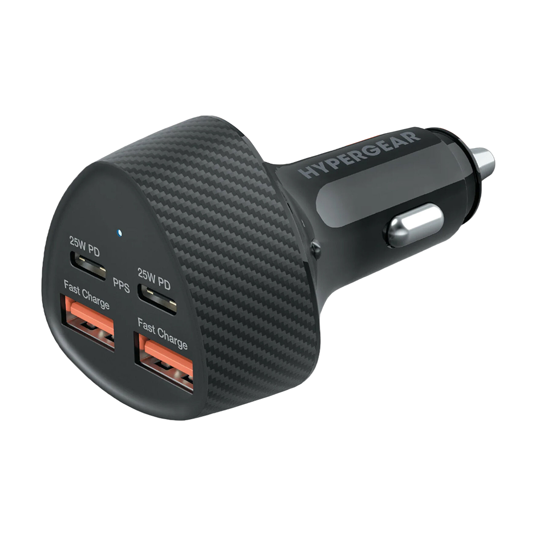 Cargador para automóvil HyperGear Speedboost con cuatro puertos