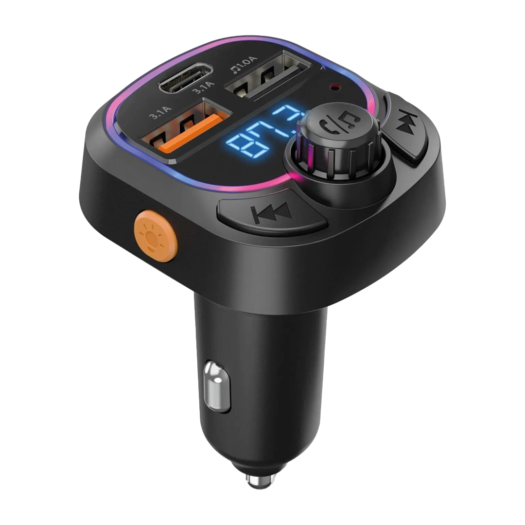 Imagen de Transmisor para automóvil HyperGear Transmisor FM IntelliCast Road con cargador de carro