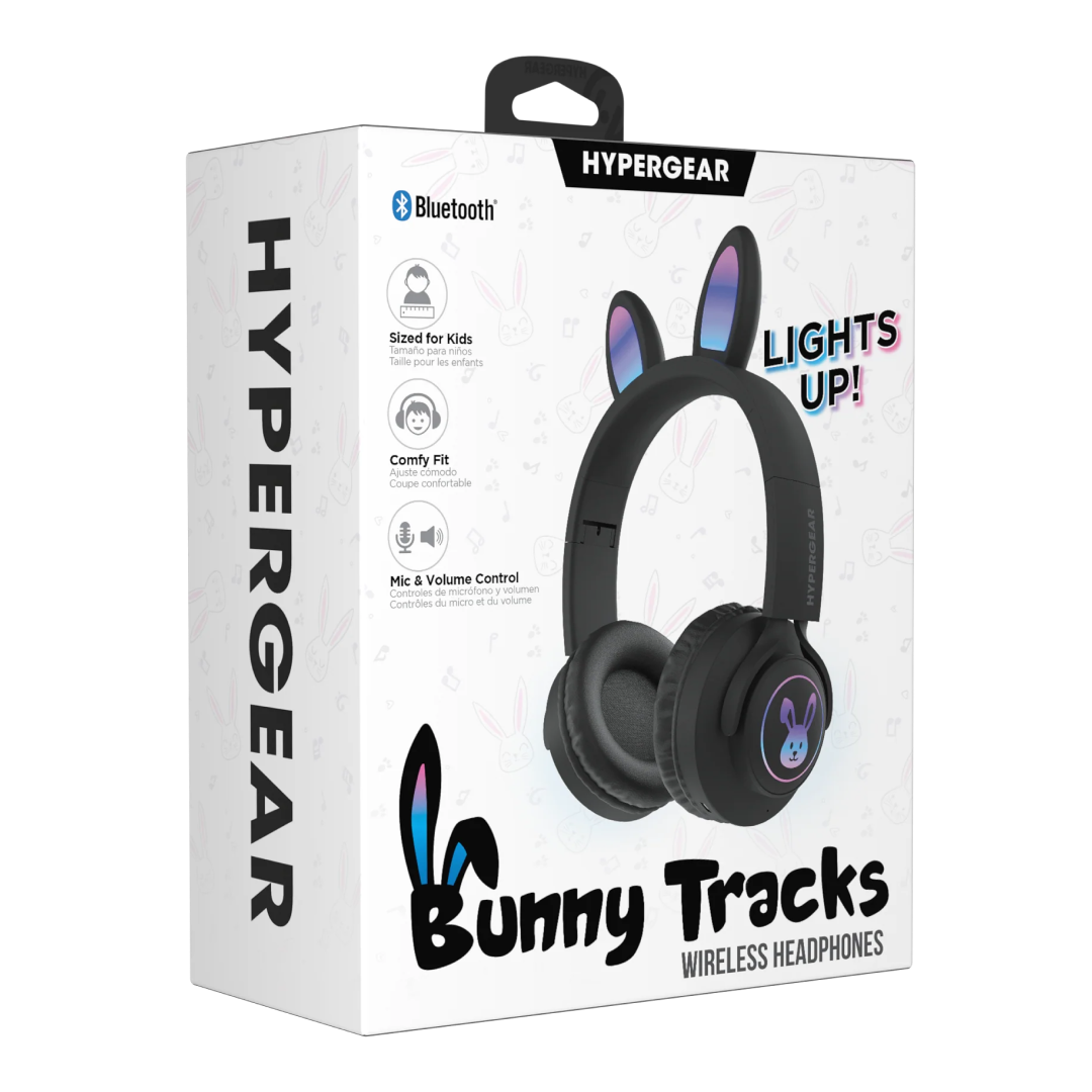 Audífonos inalámbricos HyperGear inalámbrico Bunny Tracks en color negro