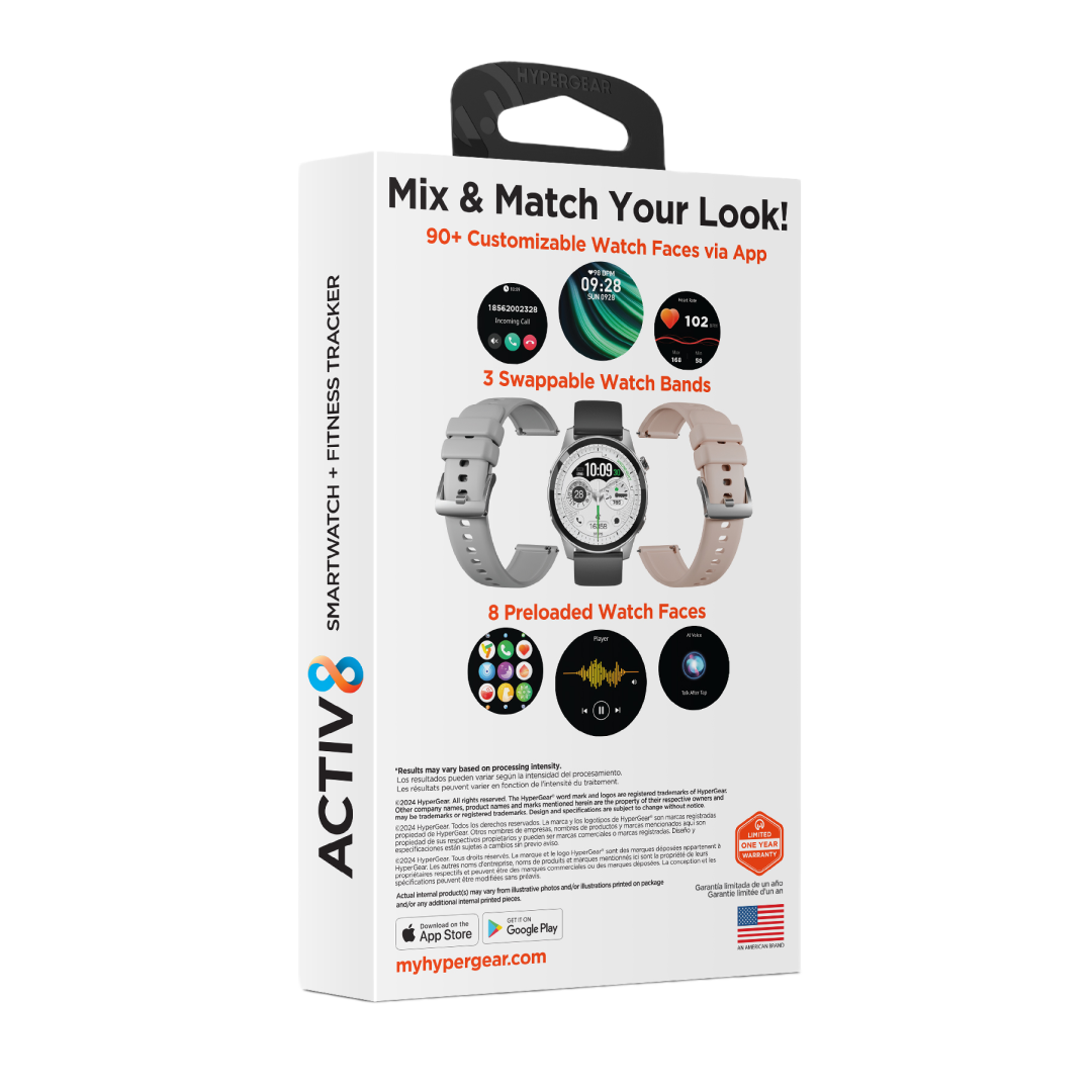 Reloj inteligente HyperGear Reloj SmartWatch + Fitness Tracker