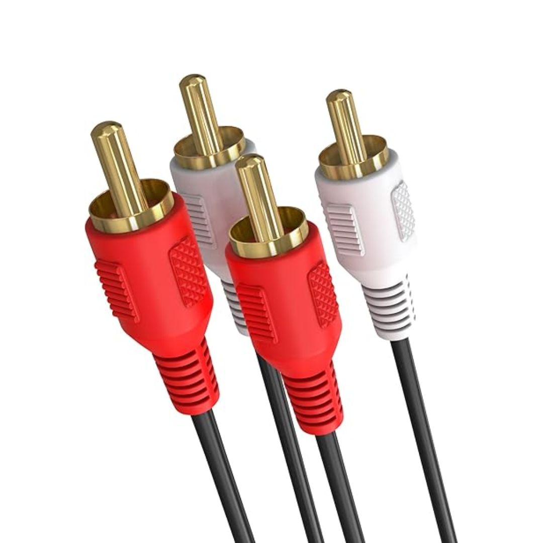 Imagen de Cable KRIEG KC 22 Cable Estereo 2RCA a 2RCA de 3 Metros 2×2 en color negro