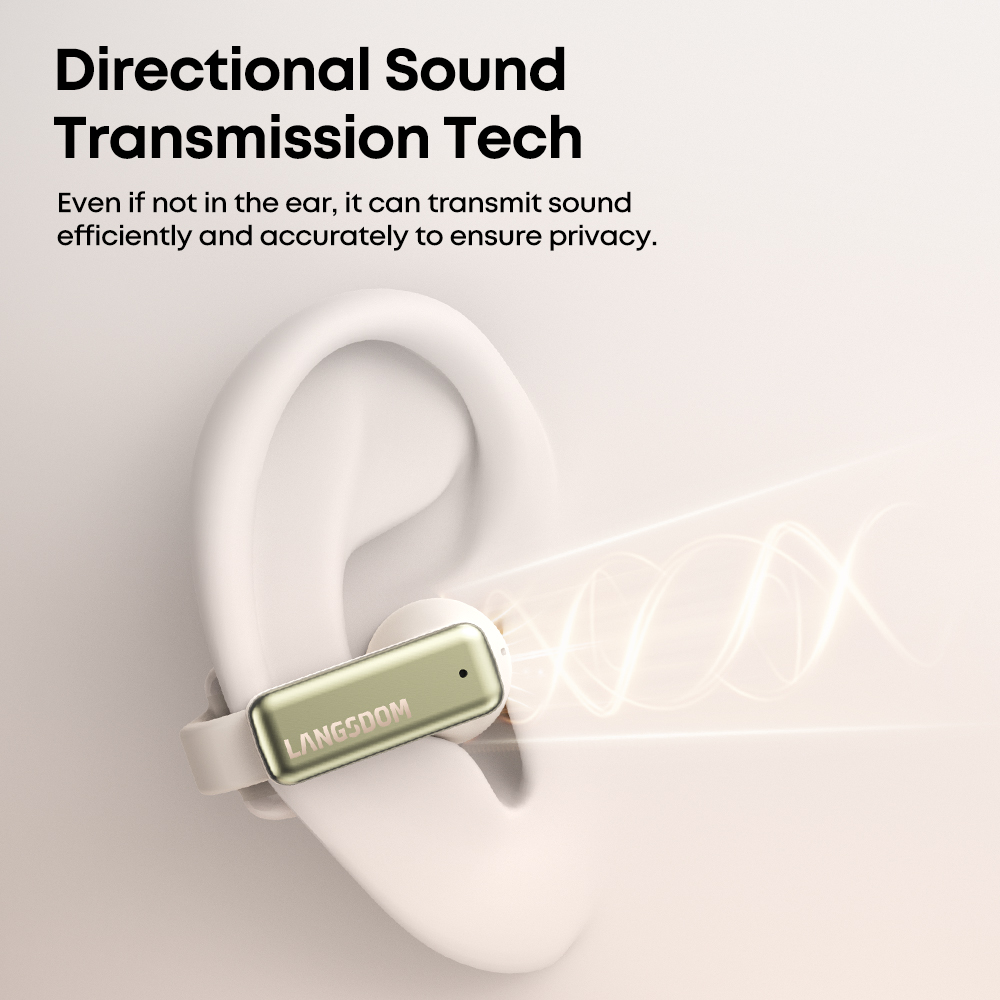 Audífonos inalámbricos Langsdom Bluetooth Estilo Aretes con cancelación de ruido