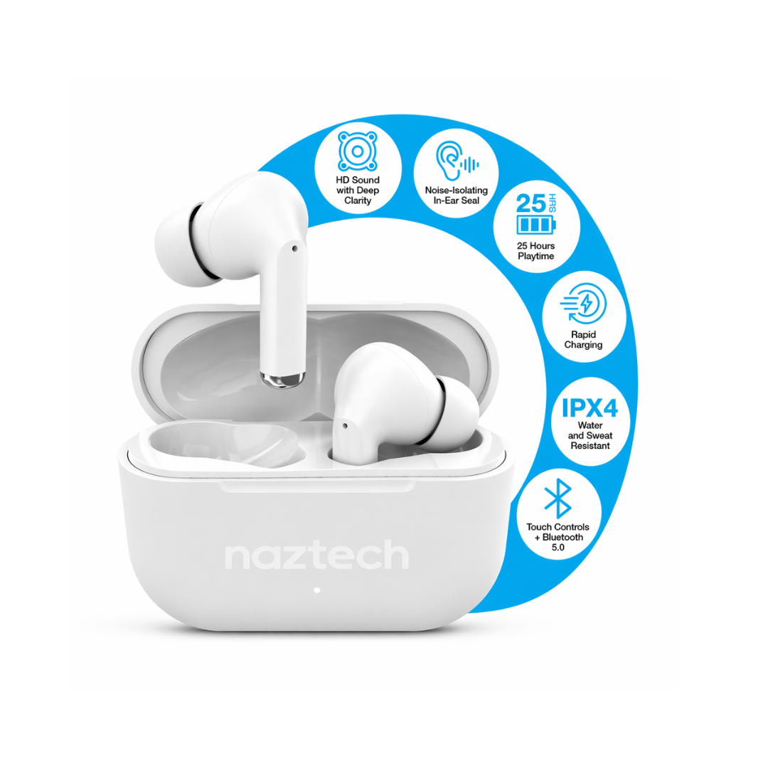 Audífonos inalámbricos Naztech inalámbricos Xpods PRO con Case recargable