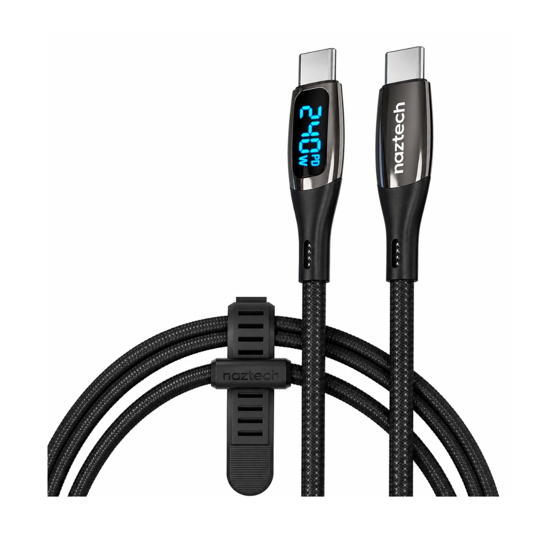 Imagen de Cable Naztech USB C a USB C 6 ft en color negro