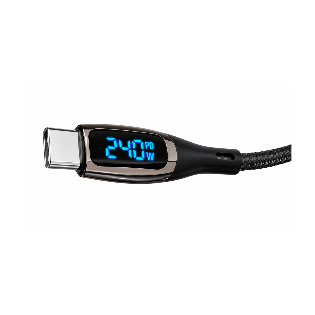 Cable Naztech USB C a USB C 6 ft en color negro