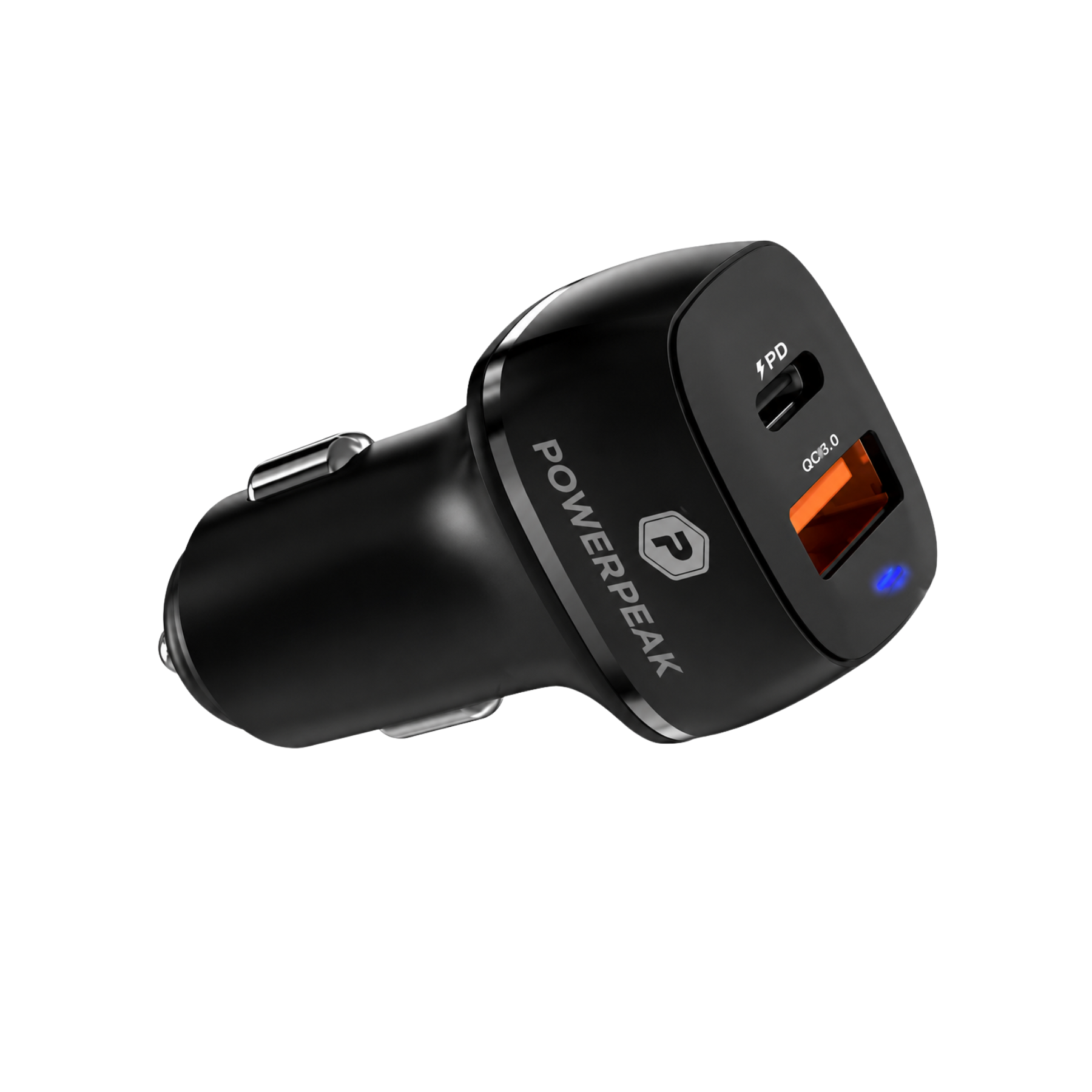 Imagen de Cargador para automóvil PowerPeak para carro 48W en color negro