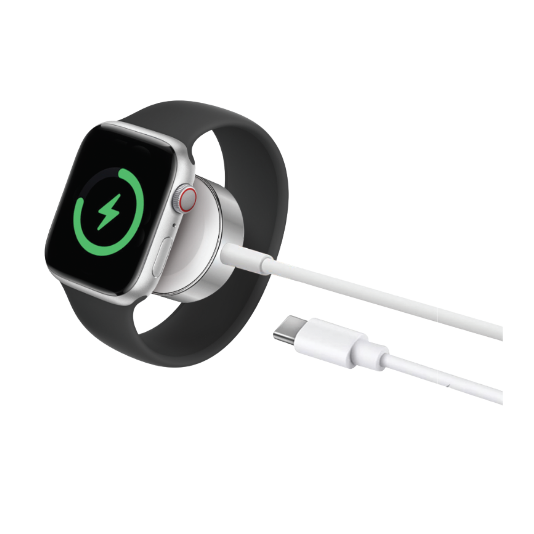 Cable PowerPeak Watch Charging Apple Cable USB C en color blanco