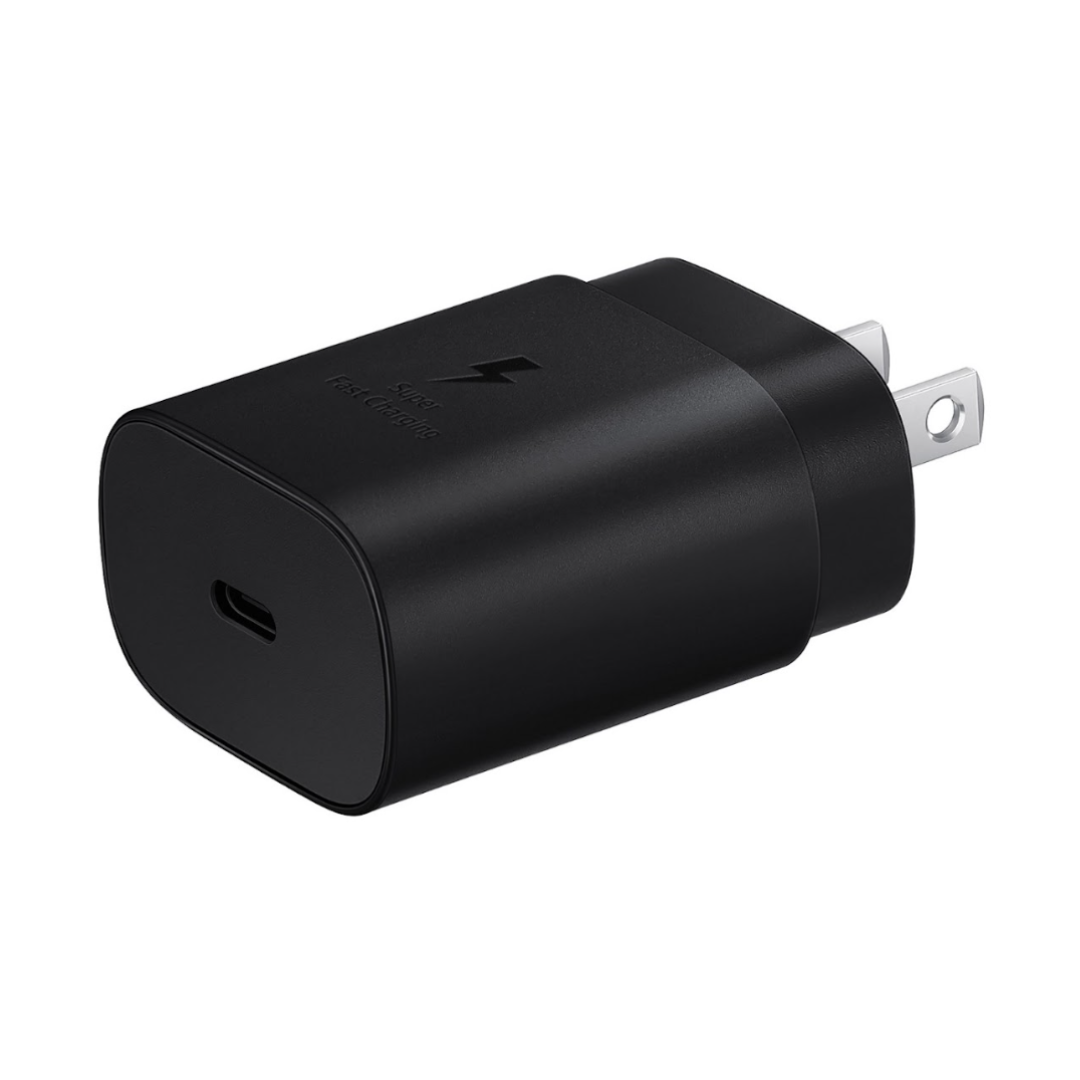 Cargador Samsung rápido 25W en color negro