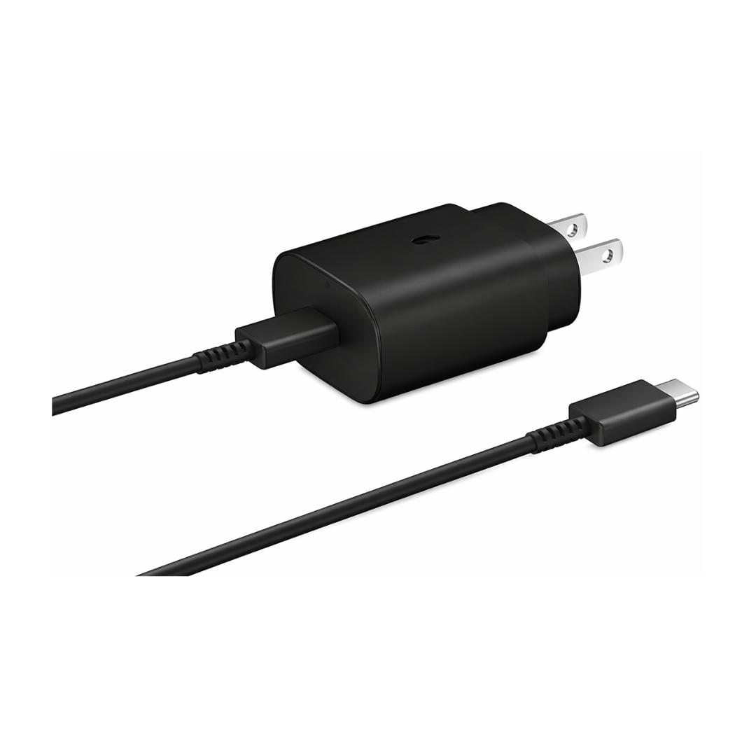Cargador Samsung rápido 25W en color negro