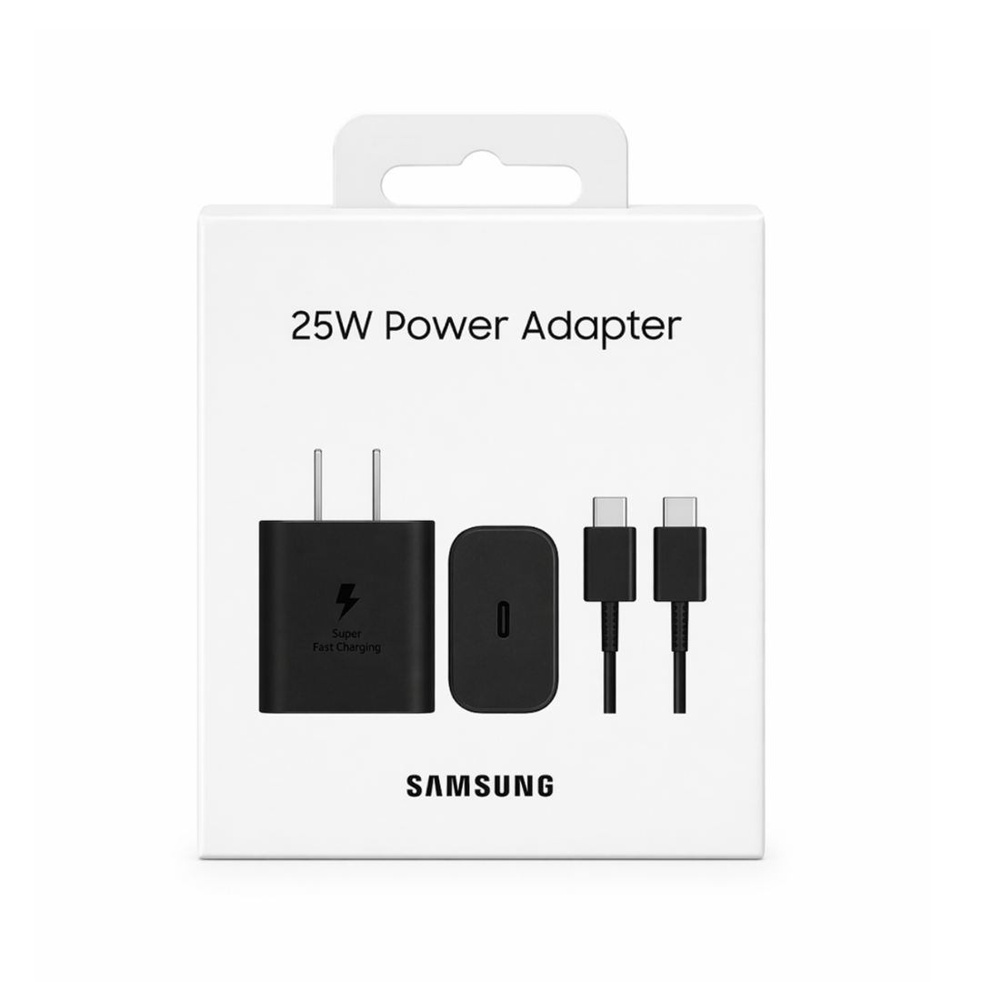 Cargador Samsung rápido 25W en color negro