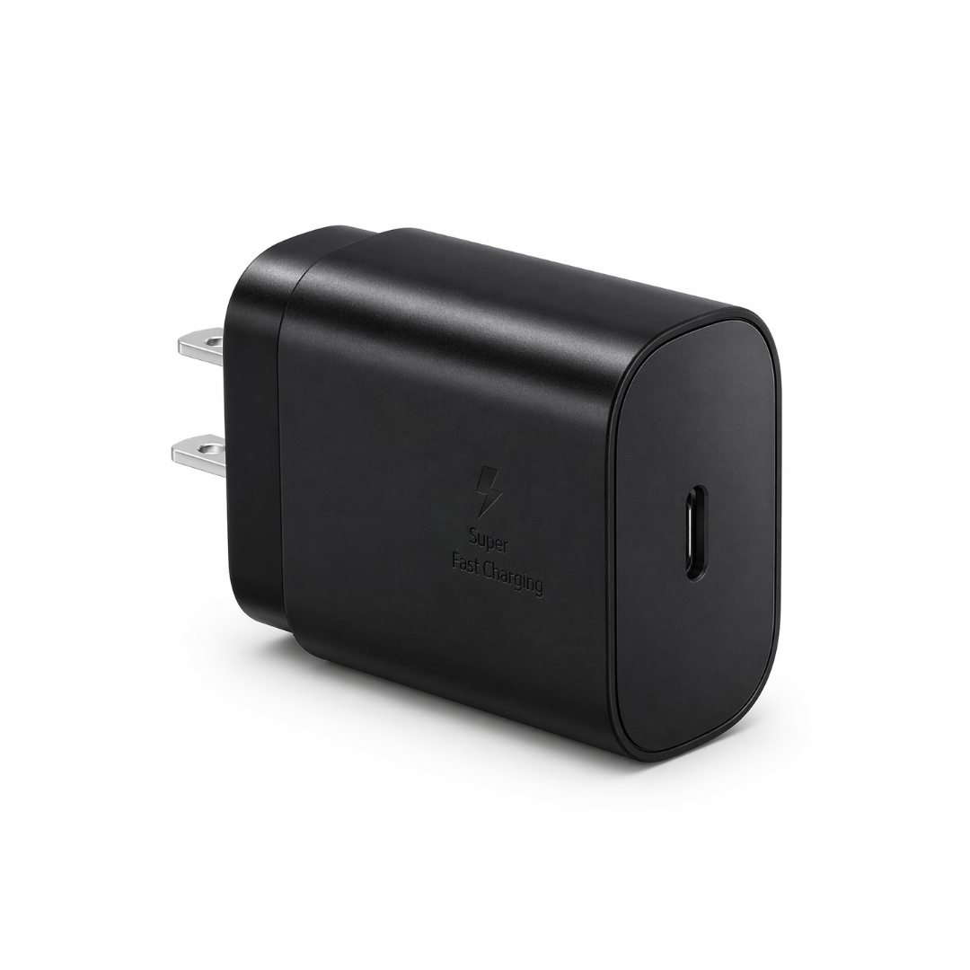 Cargador Samsung rápido 25W en color negro