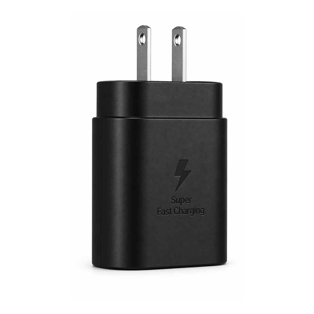 Cargador Samsung rápido 25W en color negro