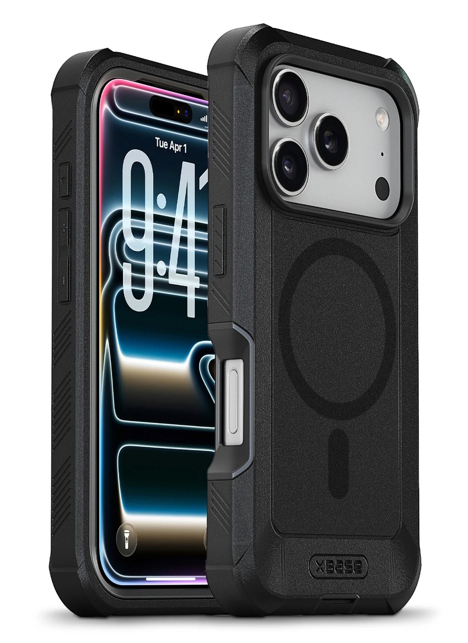 Imagen de Forro XBASE Boulder con MagSafe para iPhone 17 Pro Max en color negro