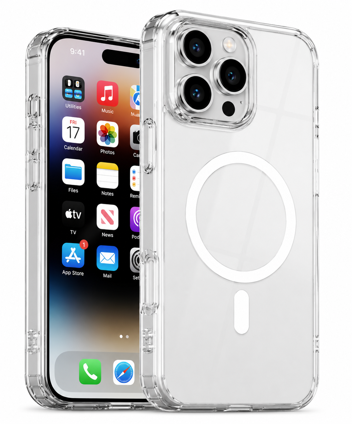Imagen de Forro XBASE Crystal Skin con MagSafe para iPhone 16 Pro Max color transparente