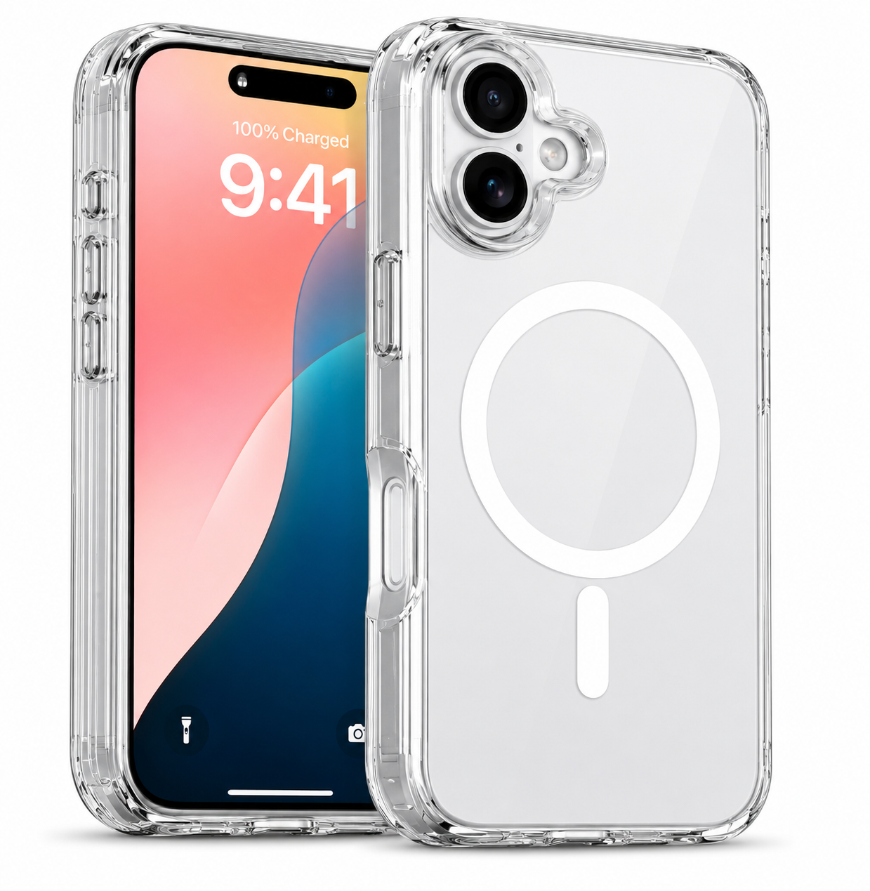 Imagen de Forro XBASE Crystalline Pro con MagSafe para iPhone 17 color transparente