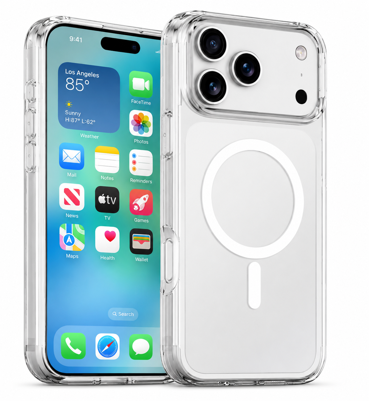 Imagen de Forro XBASE Crystalline Pro con MagSafe para iPhone 17 Pro color transparente