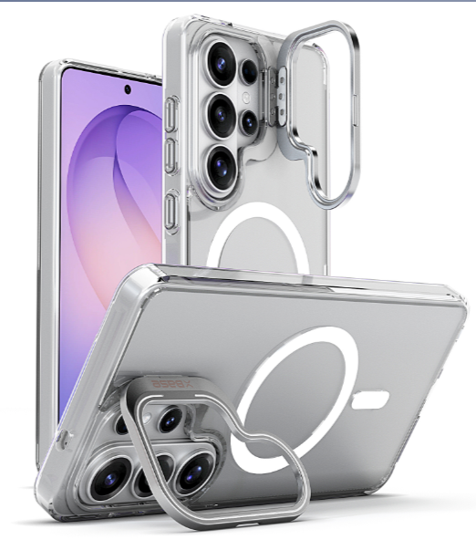 Forro XBASE DuoHybrid con base para Samsung S26 Ultra color transparente