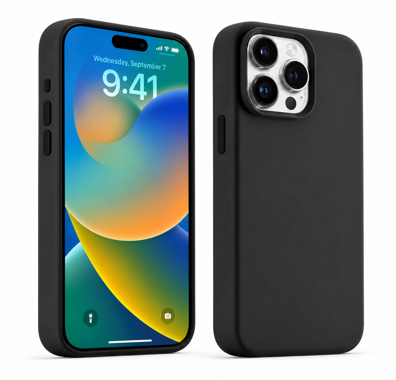 Imagen de Forro XBASE silicona líquida con MagSafe para iPhone 15 Pro Max en color negro