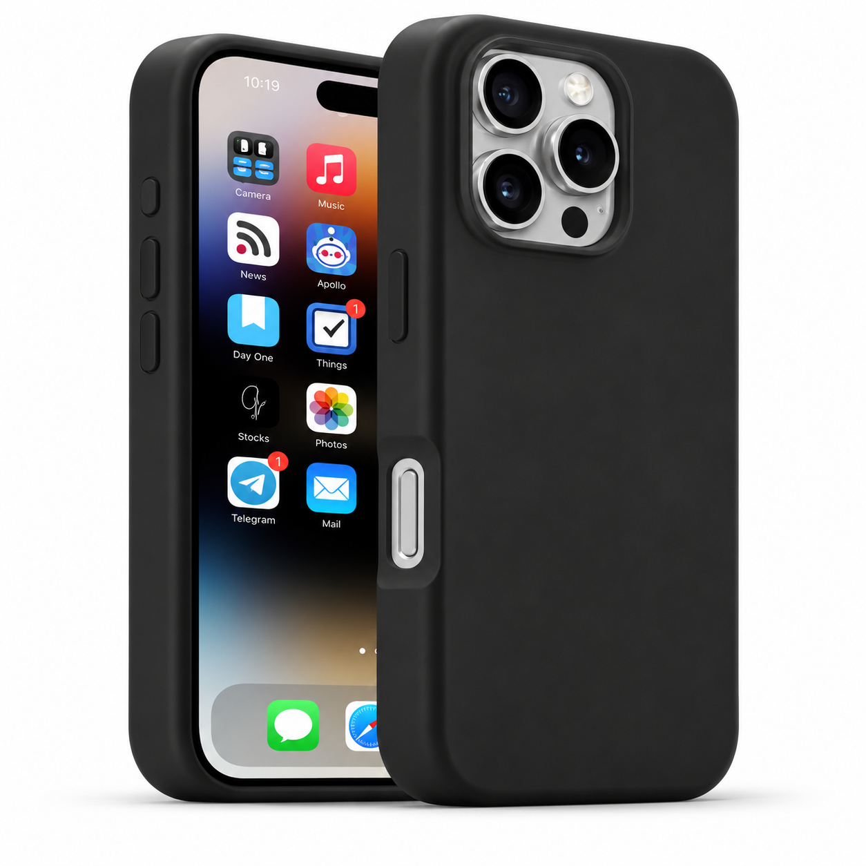 Imagen de Forro XBASE silicona líquida con MagSafe para iPhone 16 Pro Max en color negro