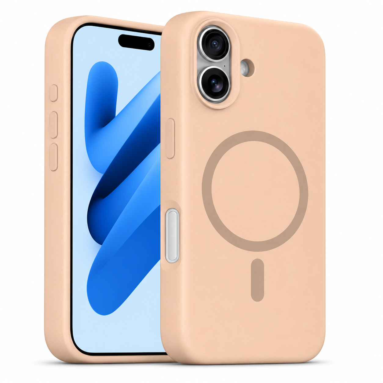 Imagen de Forro XBASE silicona líquida con MagSafe para iPhone 17 color oro desierto
