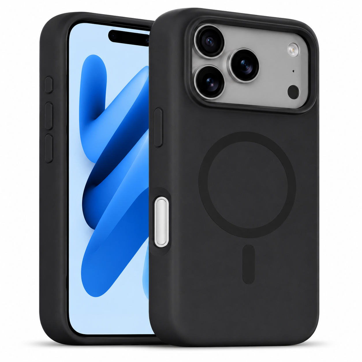 Imagen de Forro XBASE silicona líquida con MagSafe para iPhone 17 Pro en color negro