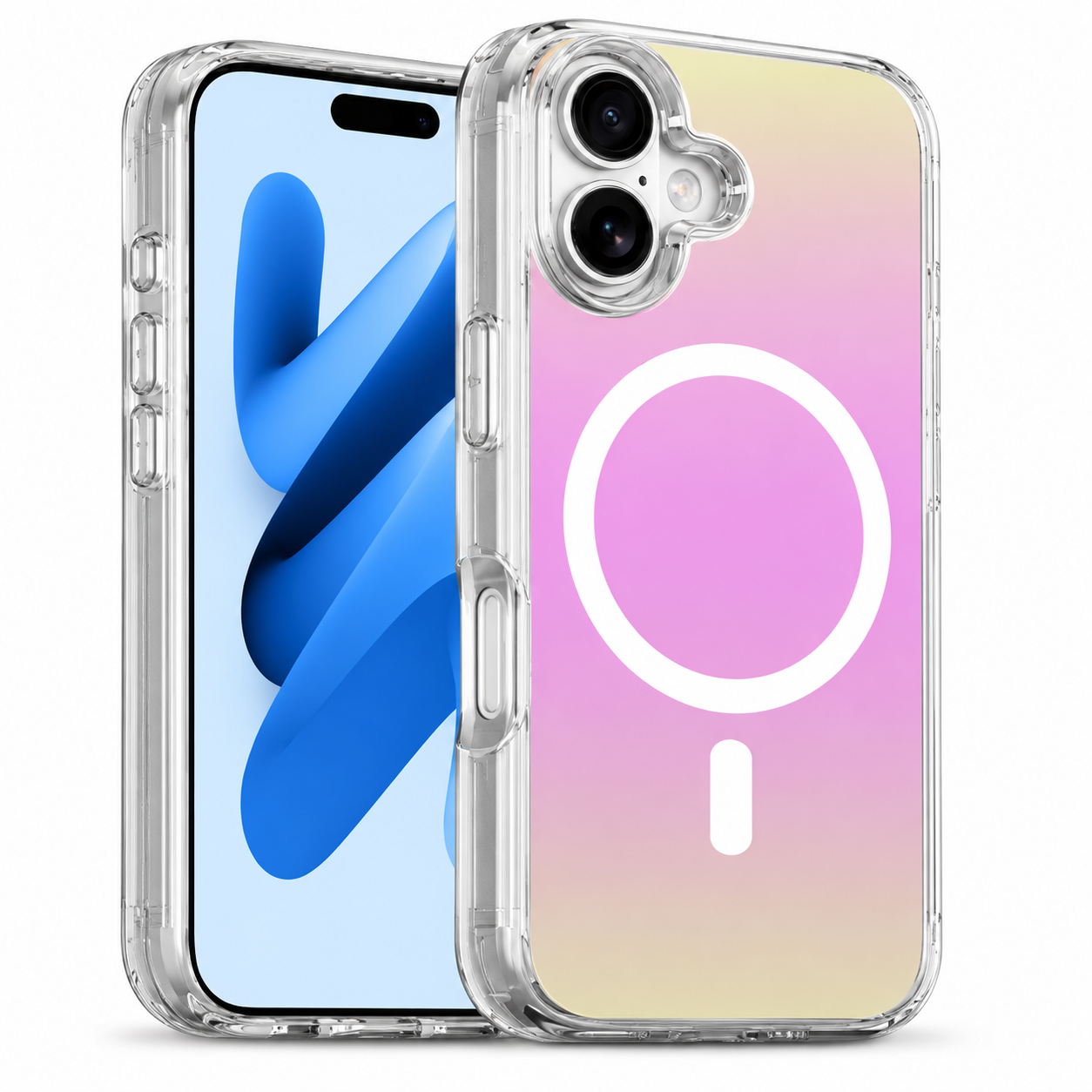 Forro XBASE Sparkle con MagSafe para iPhone 17 color iridiscente