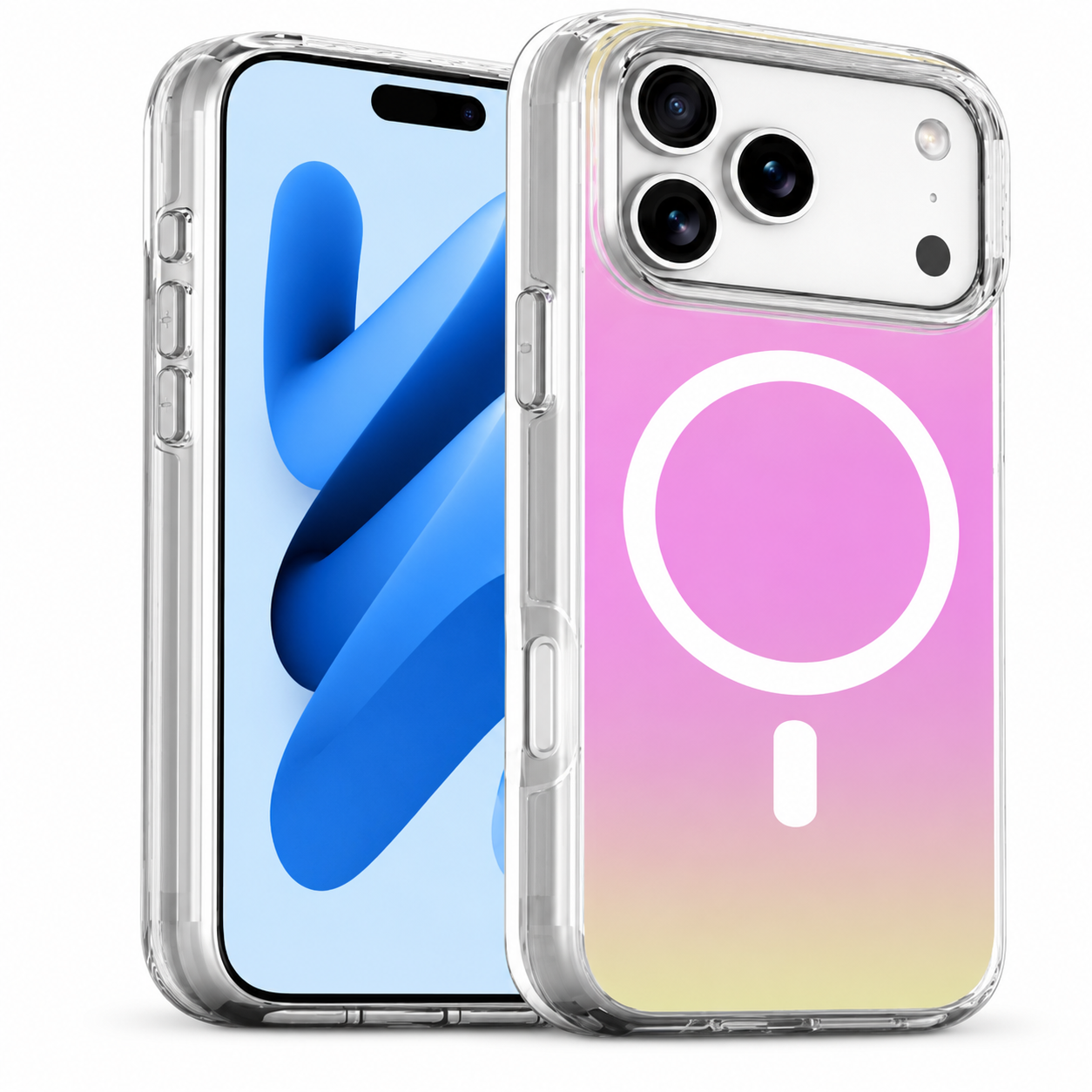 Forro XBASE Sparkle con MagSafe para iPhone 17 Pro color iridiscente