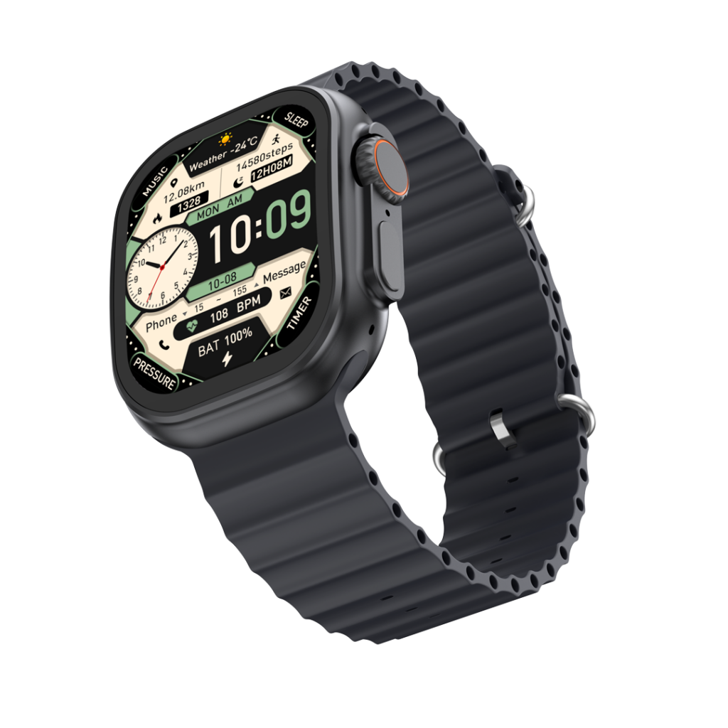 Imagen de Reloj inteligente XO Ultra con pantalla curva en color negro