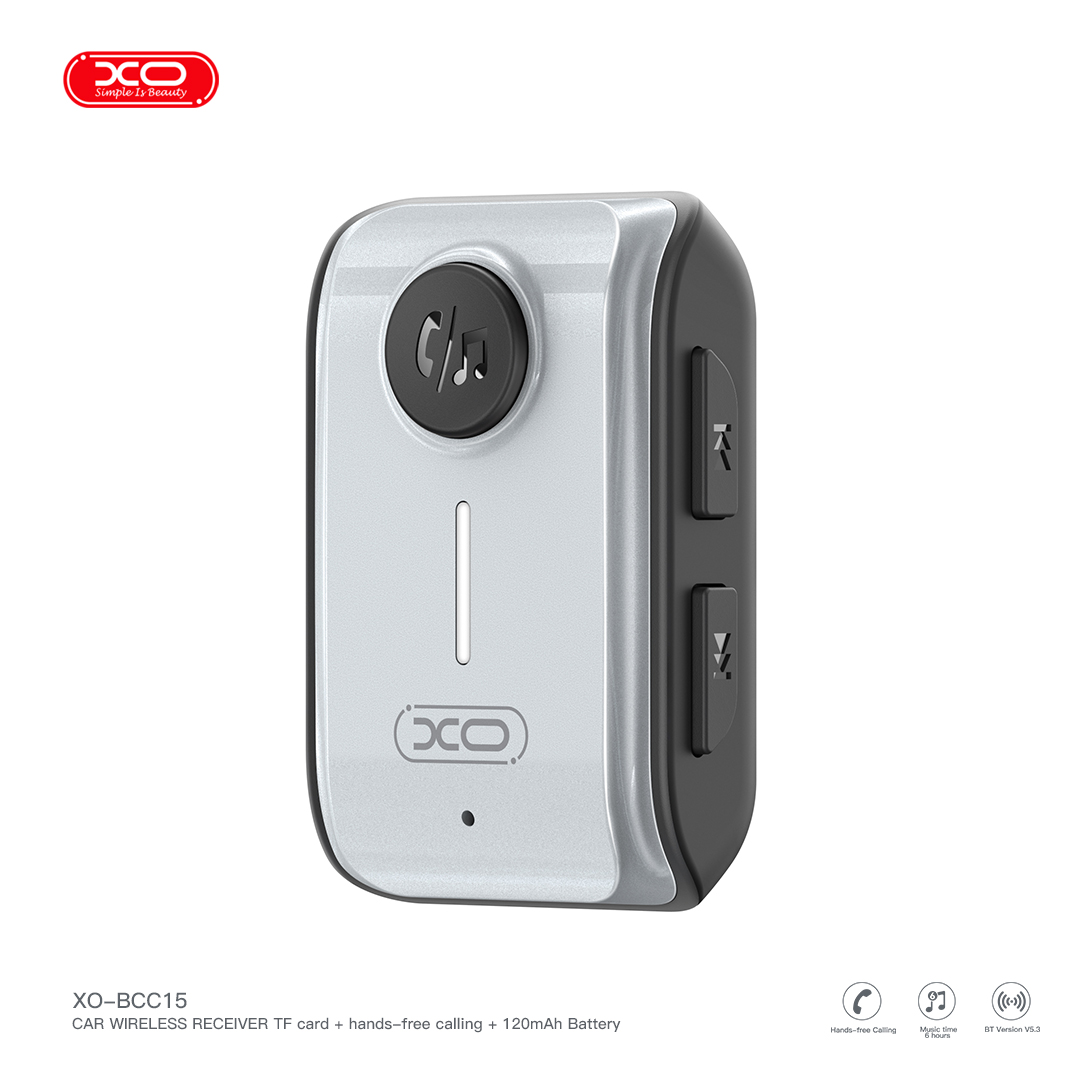 XO Bluetooth Transmitter Support TF card en color gris