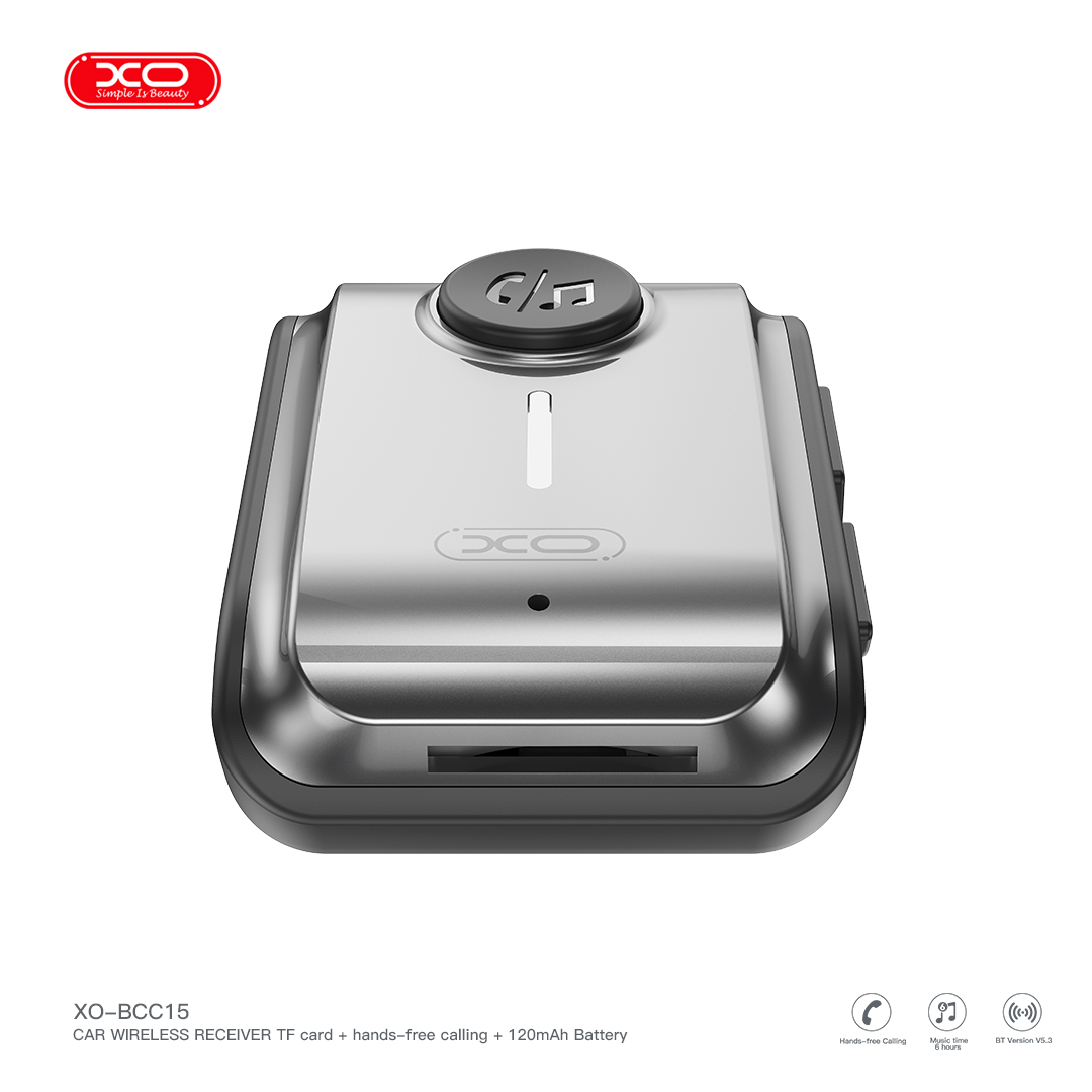 XO Bluetooth Transmitter Support TF card en color gris