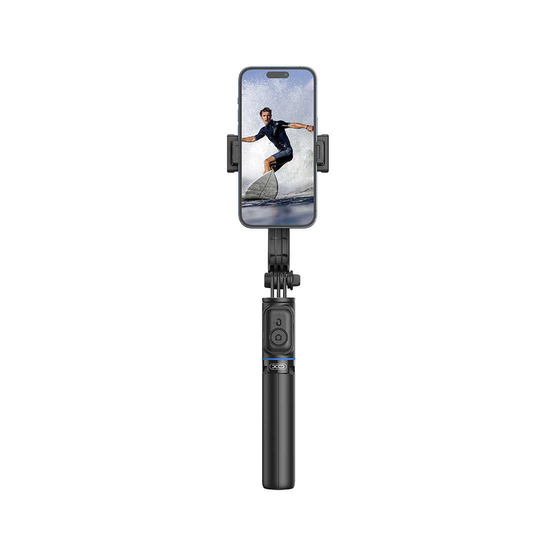 Soporte para fotografía XO Selfie stick bluetooth con trípode en color negro