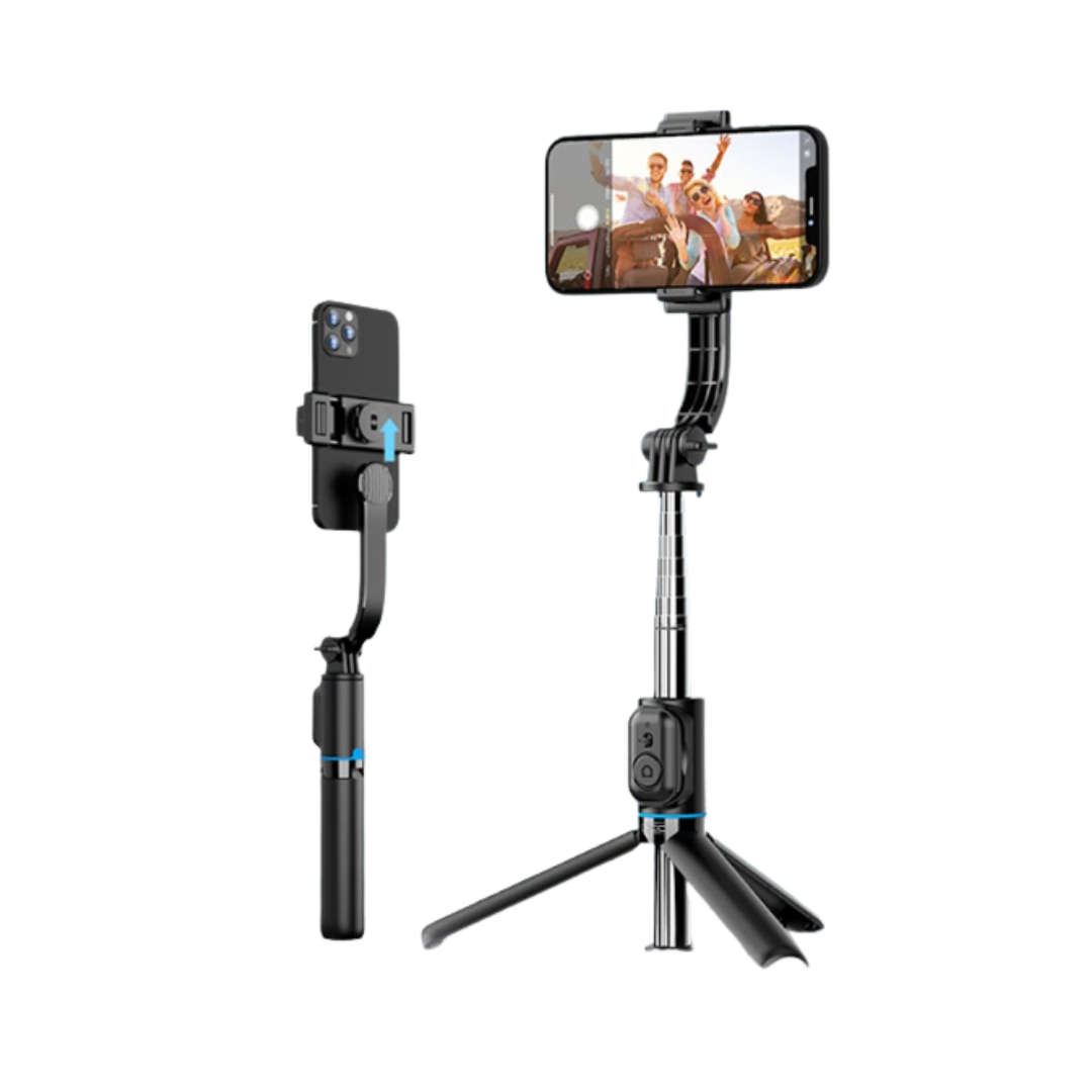 Soporte para fotografía XO Selfie stick bluetooth con trípode en color negro