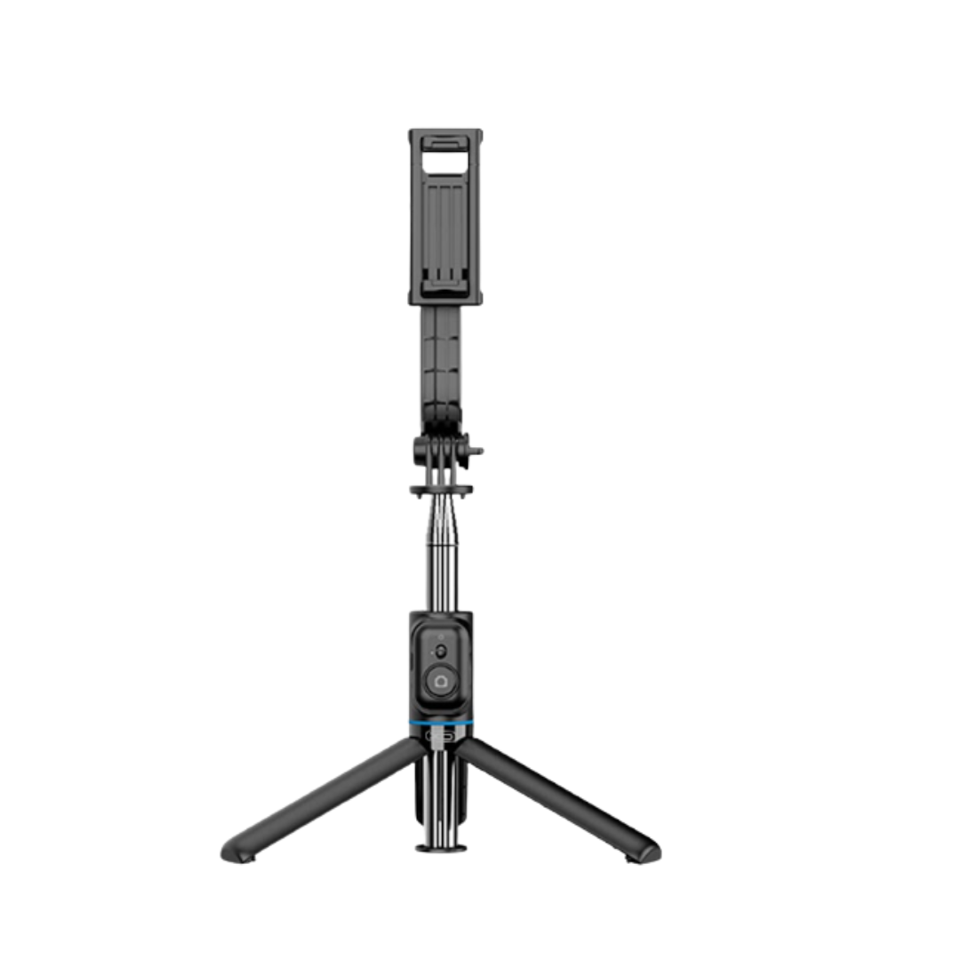 Soporte para fotografía XO Selfie stick bluetooth con trípode en color negro