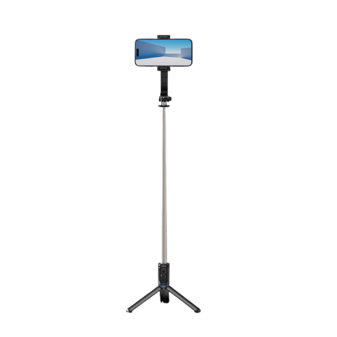 Soporte para fotografía XO Selfie stick bluetooth con trípode en color negro