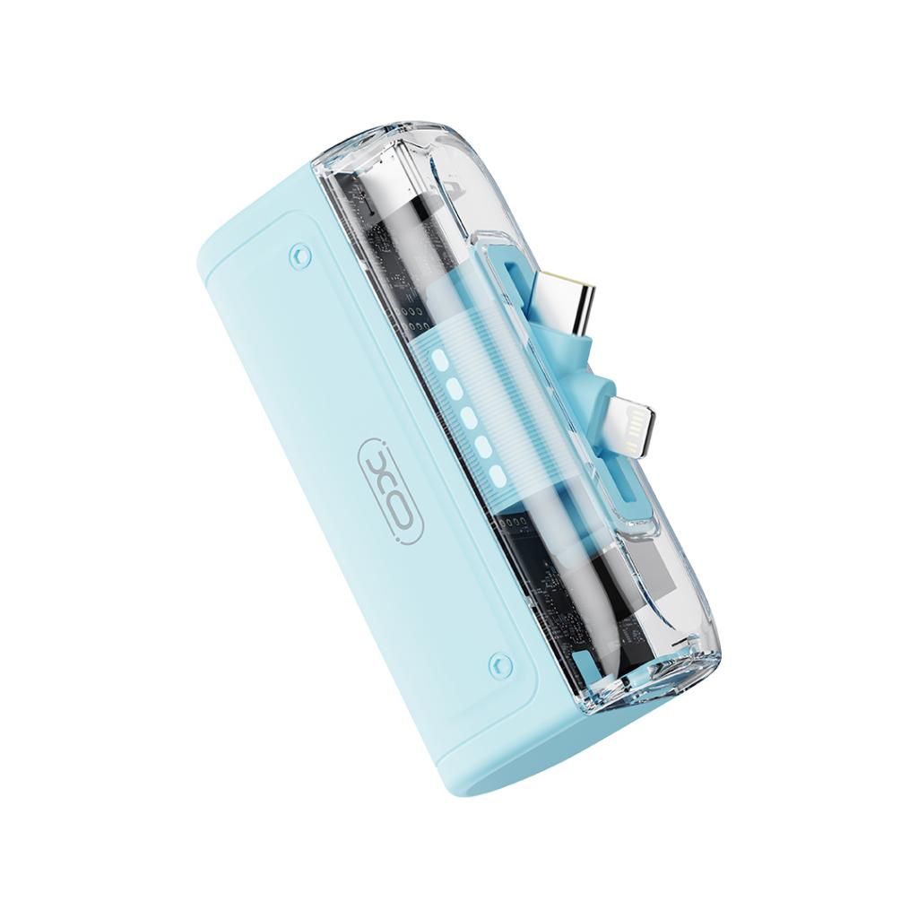 Power bank XO 5,000 mAh en color azul