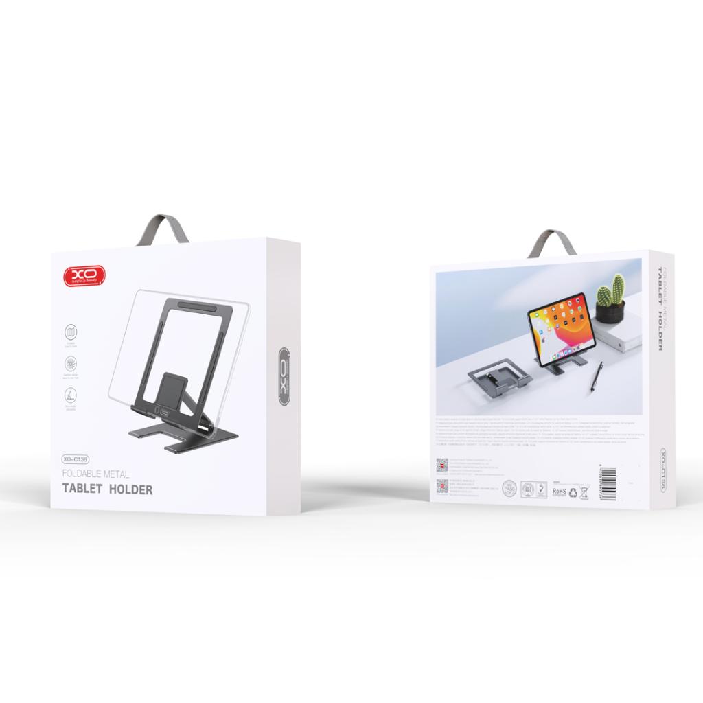Soporte para celular XO metálico para tablet en color negro