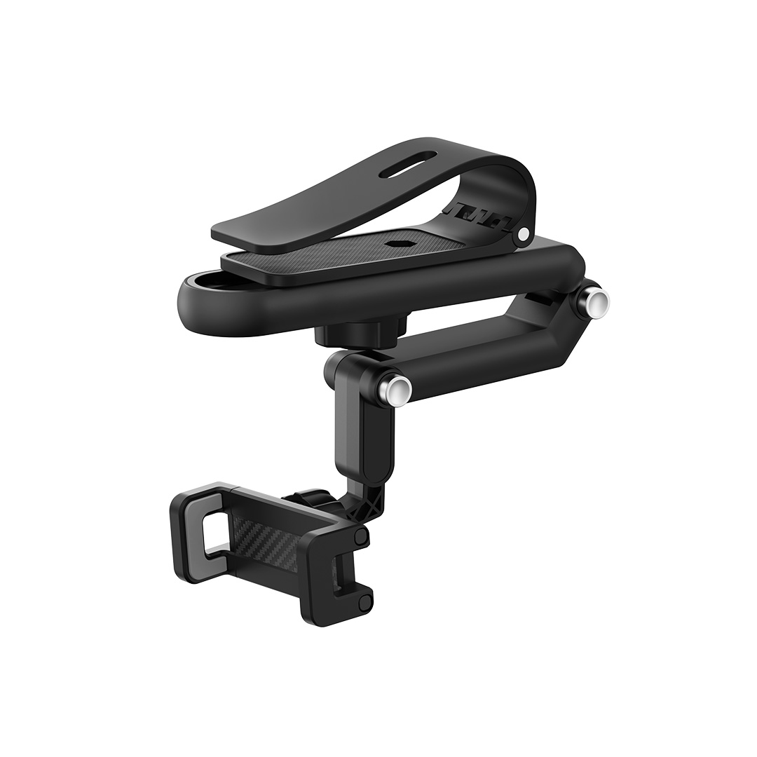 Imagen de Soporte vehicular XO para visera de carro en color negro