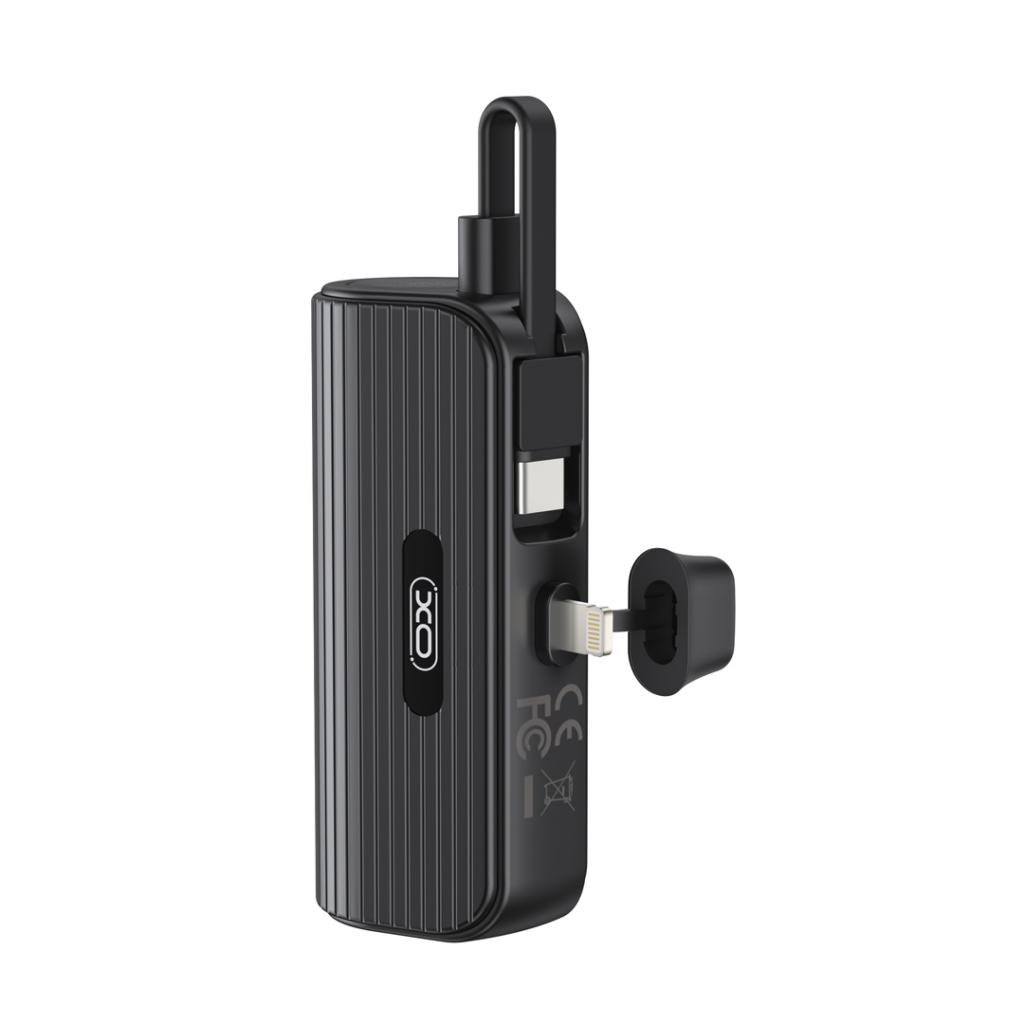 Power bank XO LIGTNING (TYPE C CABLE) 5,000 mAh en color negro