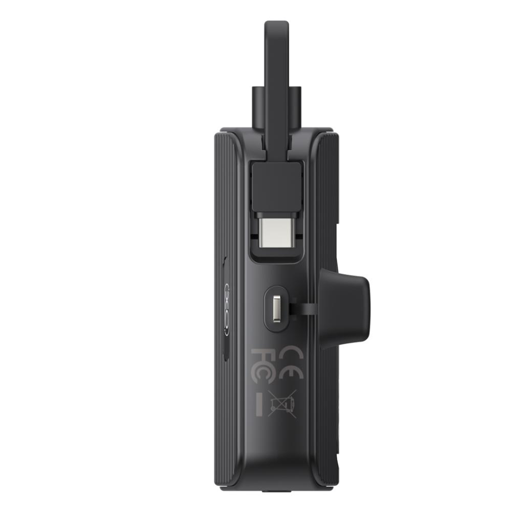 Power bank XO LIGTNING (TYPE C CABLE) 5,000 mAh en color negro
