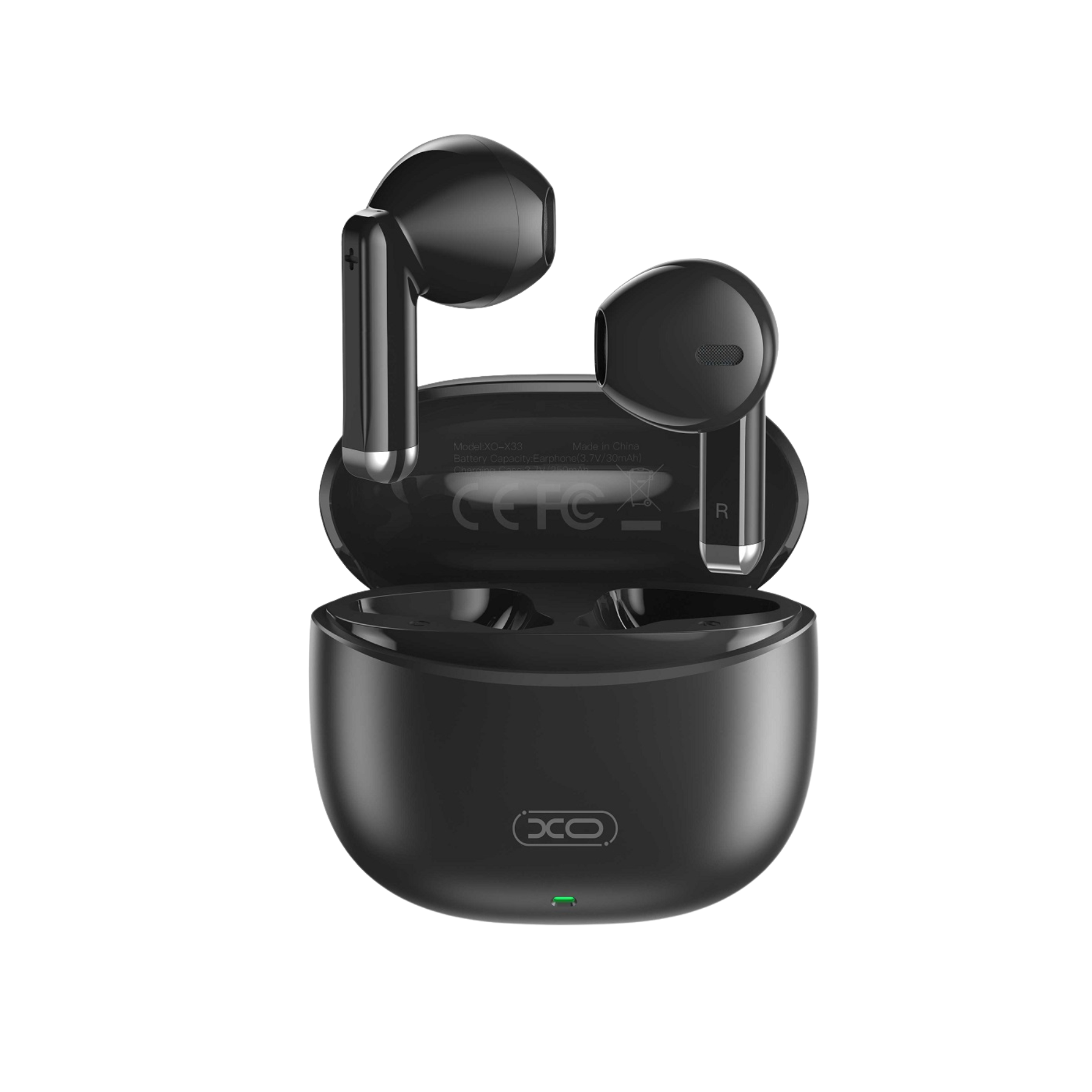 Imagen de Audífonos inalámbricos XO TWS Bluetooth negro, sonido premium para tu día