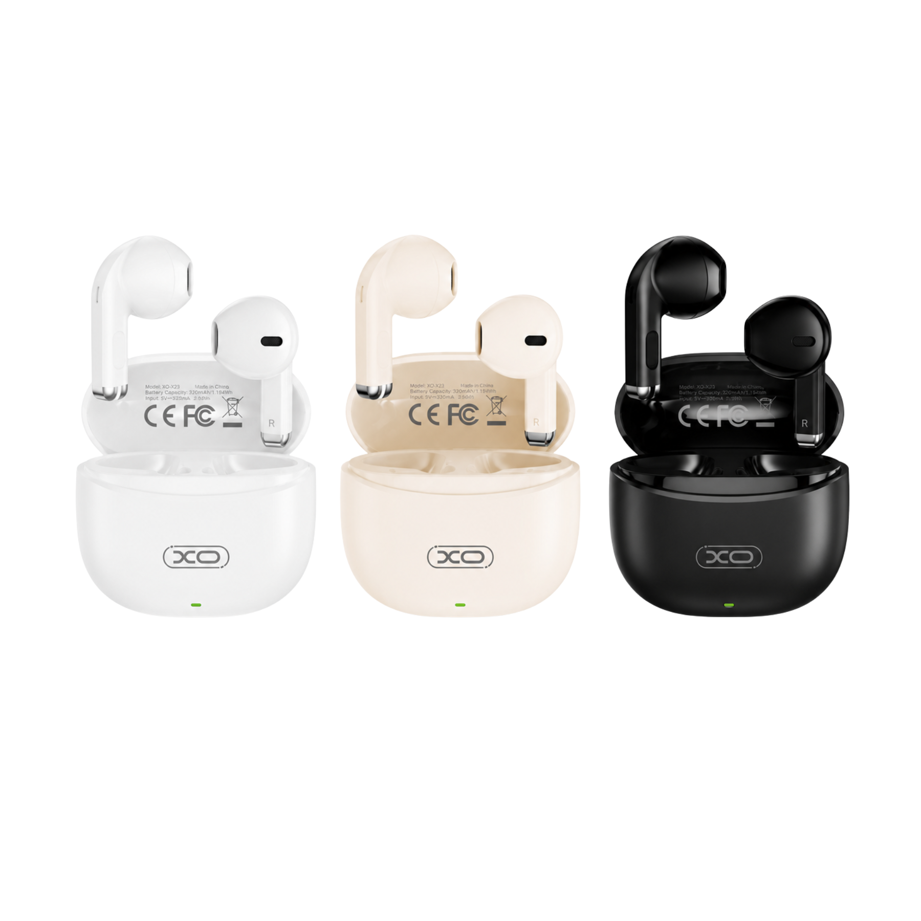 Audífonos inalámbricos XO TWS Bluetooth blanco, estilo limpio y sonido premium